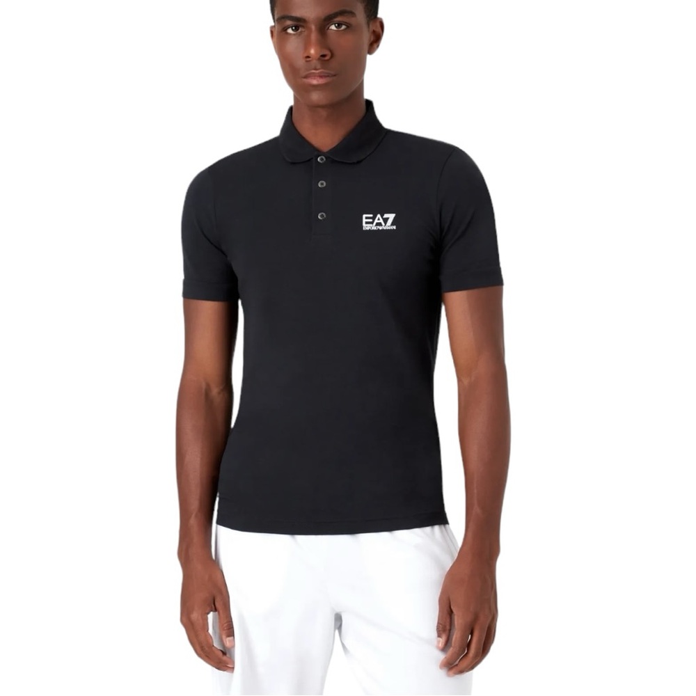 Black Emporio Armani Polo Shirt (S) - Picture 2 of 11